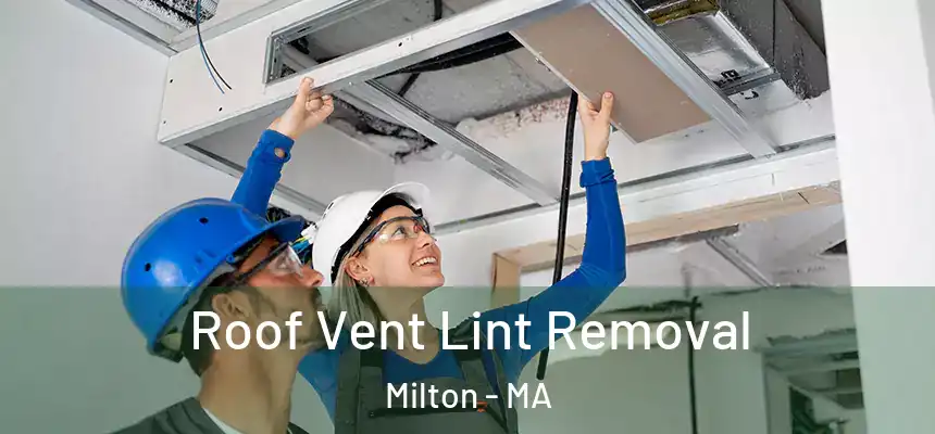  Roof Vent Lint Removal Milton - MA